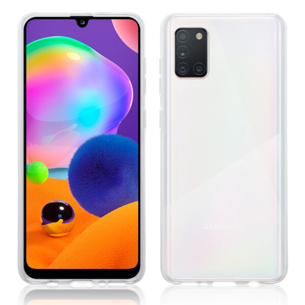 Qubits - Softcase hoes - Samsung Galaxy A31 - Transparant