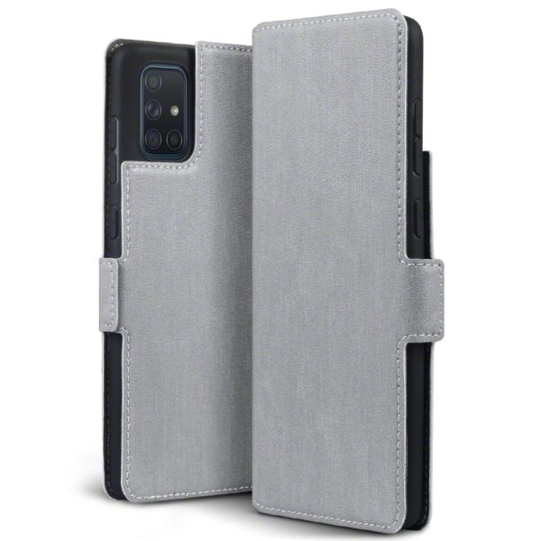 Qubits - slim wallet hoes - Samsung Galaxy A71 - Grijs