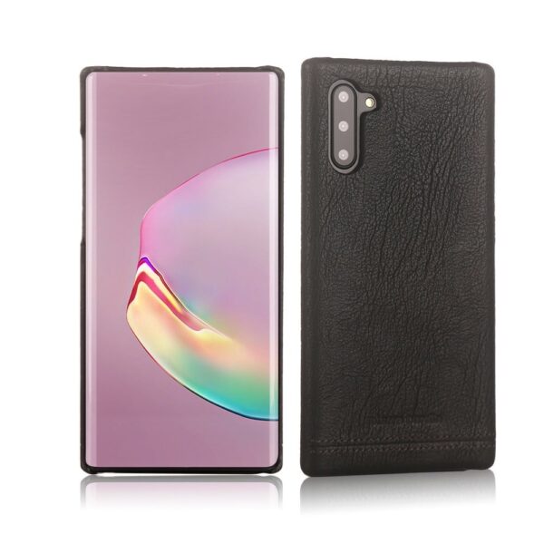 Pierre Cardin - echt lederen backcover hoes - Samsung Galaxy Note 10 - Zwart