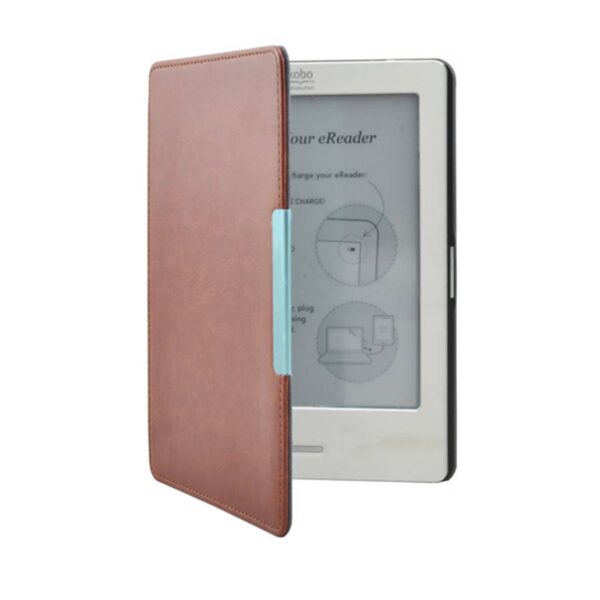 Lunso - Kobo Touch 1 (6 inch) - flip hoesje - Bruin