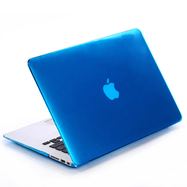 Lunso MacBook Air 11 inch cover hoes - case - Glanzend Lichtblauw