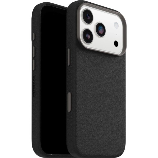 Otterbox Symmetry iPhone 17 Pro Cactus leren backcover Magsafe hoesje - Zwart