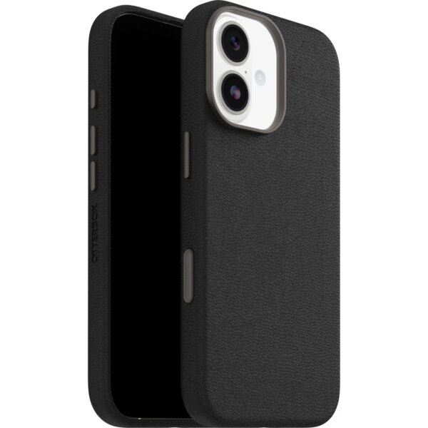 Otterbox Symmetry iPhone 17 Cactus leren backcover Magsafe hoesje - Zwart