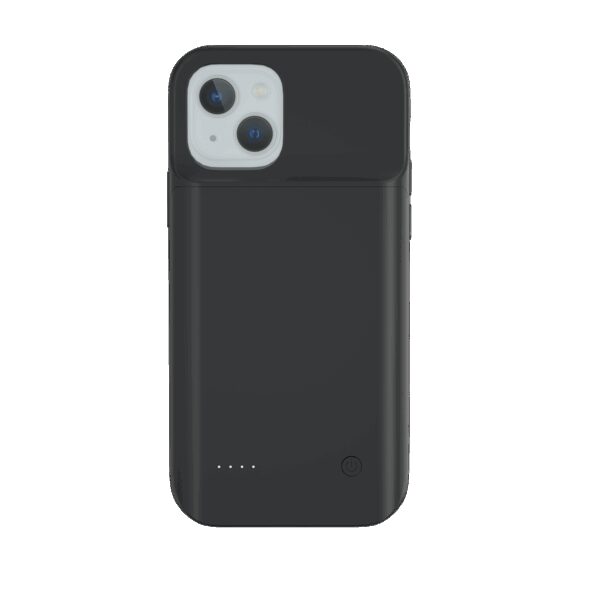 Lunso - Battery Power Case hoes - iPhone 13 Mini - 6800 mAh - Zwart