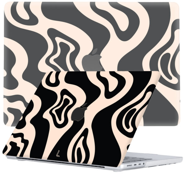 Lunso MacBook Pro 16 inch M1/M2 (2021-2023) cover hoes - case - Vanilla Swirl