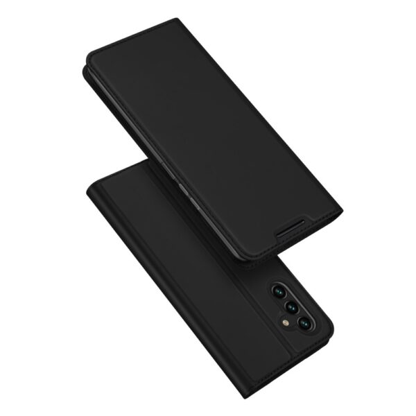 Dux Ducis - Samsung Galaxy A04s - Slim bookcase hoesje - Zwart