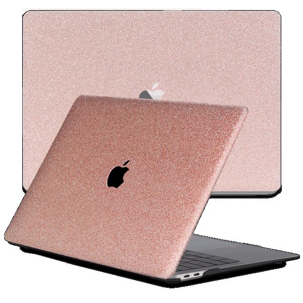 Lunso MacBook Pro 16 inch (2019) cover hoes - case - Glitter Rose Goud
