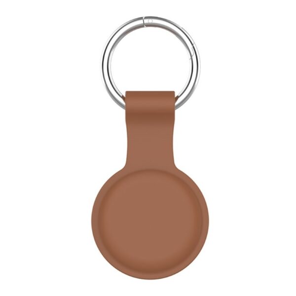Lunso - Houder met sleutelhanger - Apple Airtags - Bruin