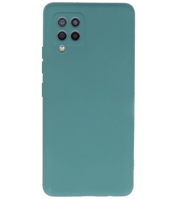 Lunso - Softcase hoes - Samsung Galaxy A42 - Army Groen
