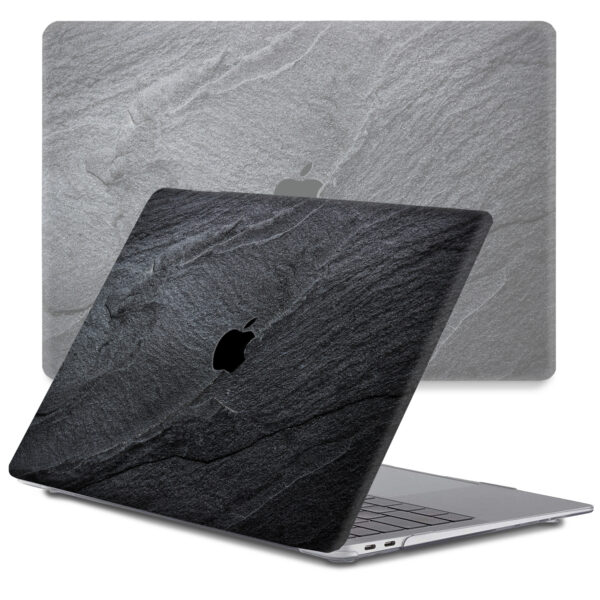 Lunso MacBook Air 13 inch M1 (2020) cover hoes - case - Black Stone