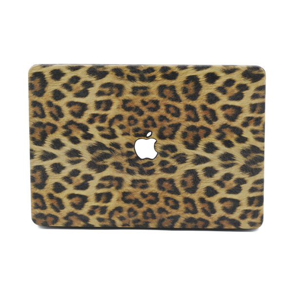 Lunso MacBook Air 13 inch (2010-2017) cover hoes - case - Leopard Pattern Brown