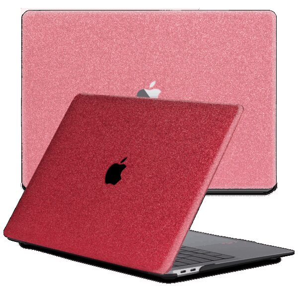 Lunso MacBook Pro 16 inch (2019) cover hoes - case - Glitter Rood
