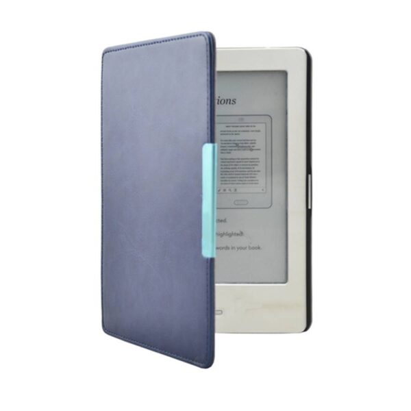Lunso - Kobo Touch 1 (6 inch) - flip hoesje - Blauw