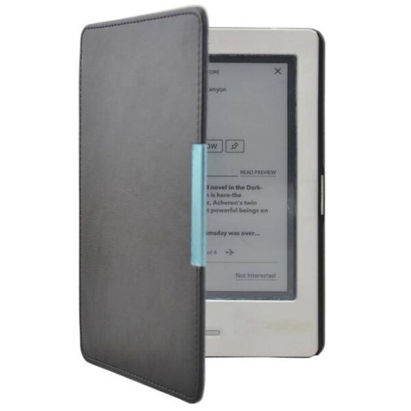Lunso - Kobo Touch 1 (6 inch) - flip hoesje - Zwart