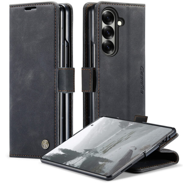 Caseme Samsung Galaxy Z Fold 7 bookcase stand hoes - Zwart