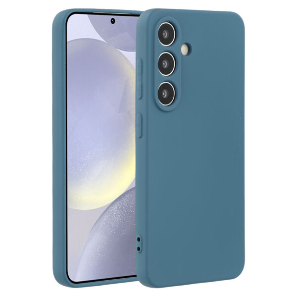Lunso Samsung Galaxy S25 Plus hoesje - Flexibel siliconen Backcover - Saffier