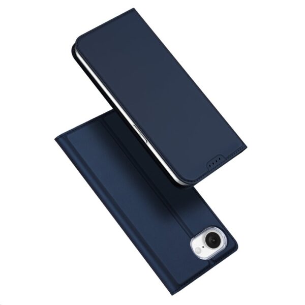 Dux Ducis iPhone 16e hoesje - Slim bookcase - Blauw