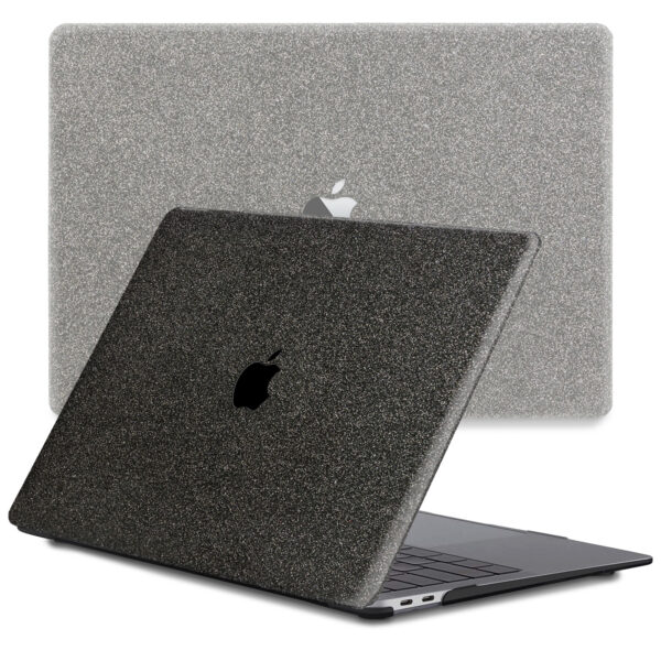 Lunso MacBook Air 15 inch (2023-2025) cover hoes - case - Glitter Zwart