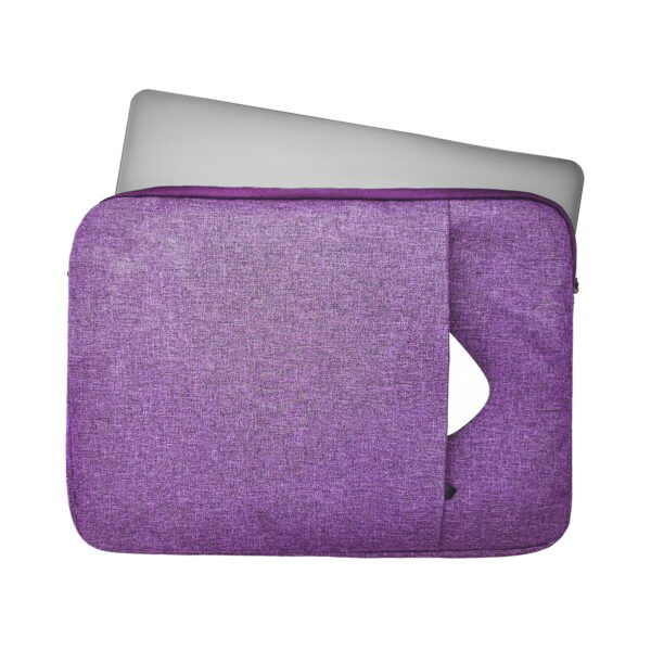 Lunso - Stijlvolle zachte neopreen sleeve hoes 15 inch - Paars