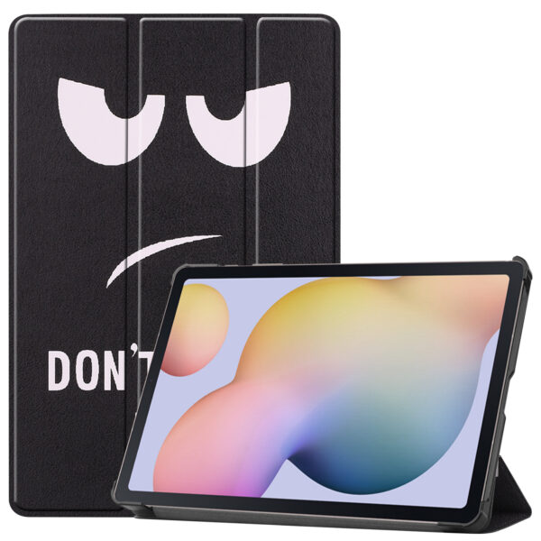 3-Vouw sleepcover hoes - Samsung Galaxy Tab S7 / Tab S8 - Don&apos;t Touch