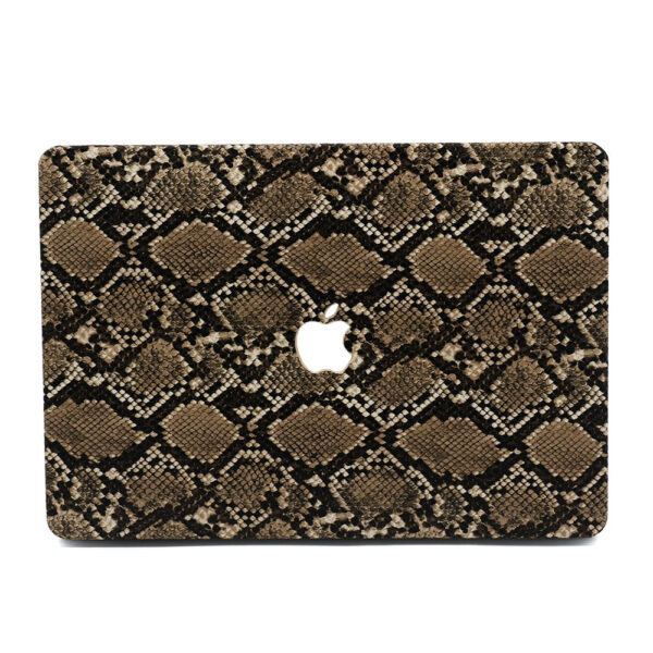 Lunso MacBook Air 13 inch (2010-2017) cover hoes - case - Snake Pattern Brown