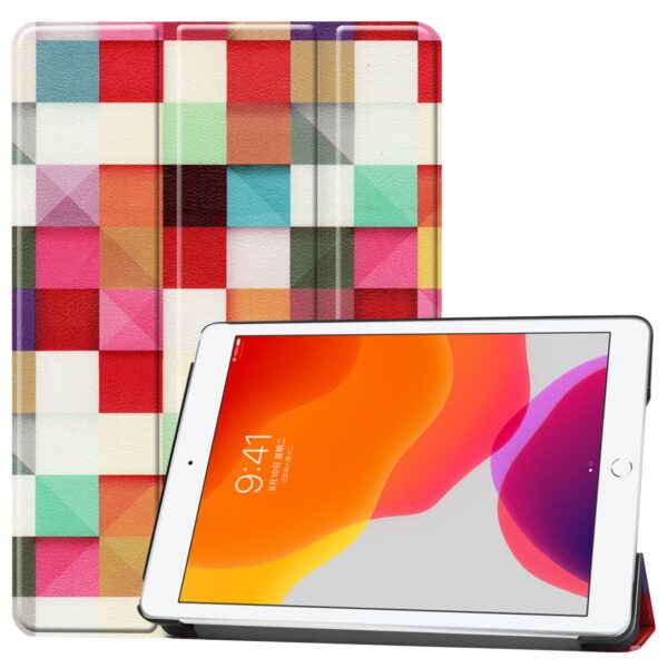 3-Vouw sleepcover hoes - iPad 10.2 inch (2019/2020/2021) - Blokken