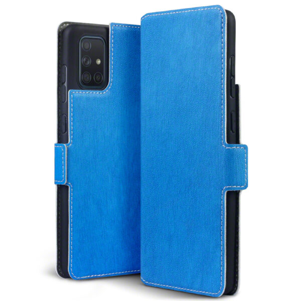 Qubits - slim wallet hoes - Samsung Galaxy A71 - Lichtblauw